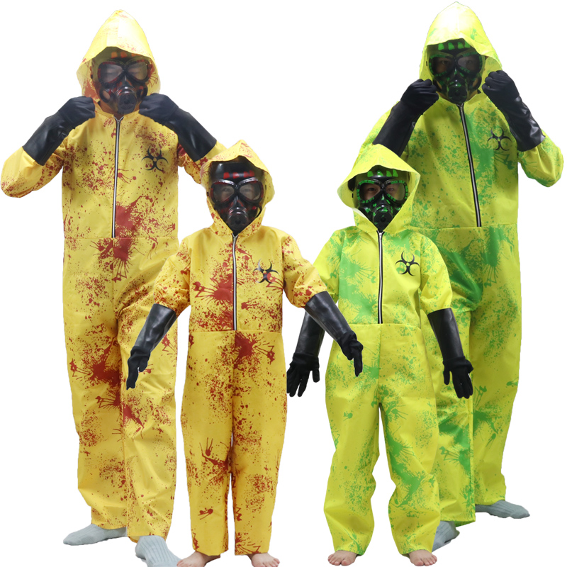 生化危机变异感染者丧尸装扮幼儿园万圣节恐怖医疗核辐射亲子衣服