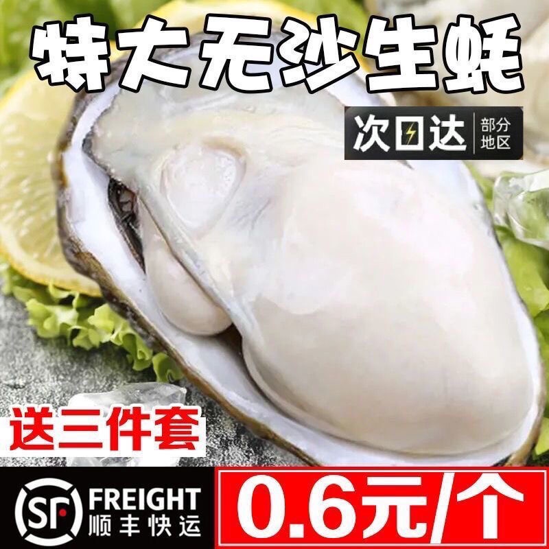 顺丰包邮福建特大生蚝非乳山鲜活新鲜海蛎子牡蛎贝壳即食整箱6斤