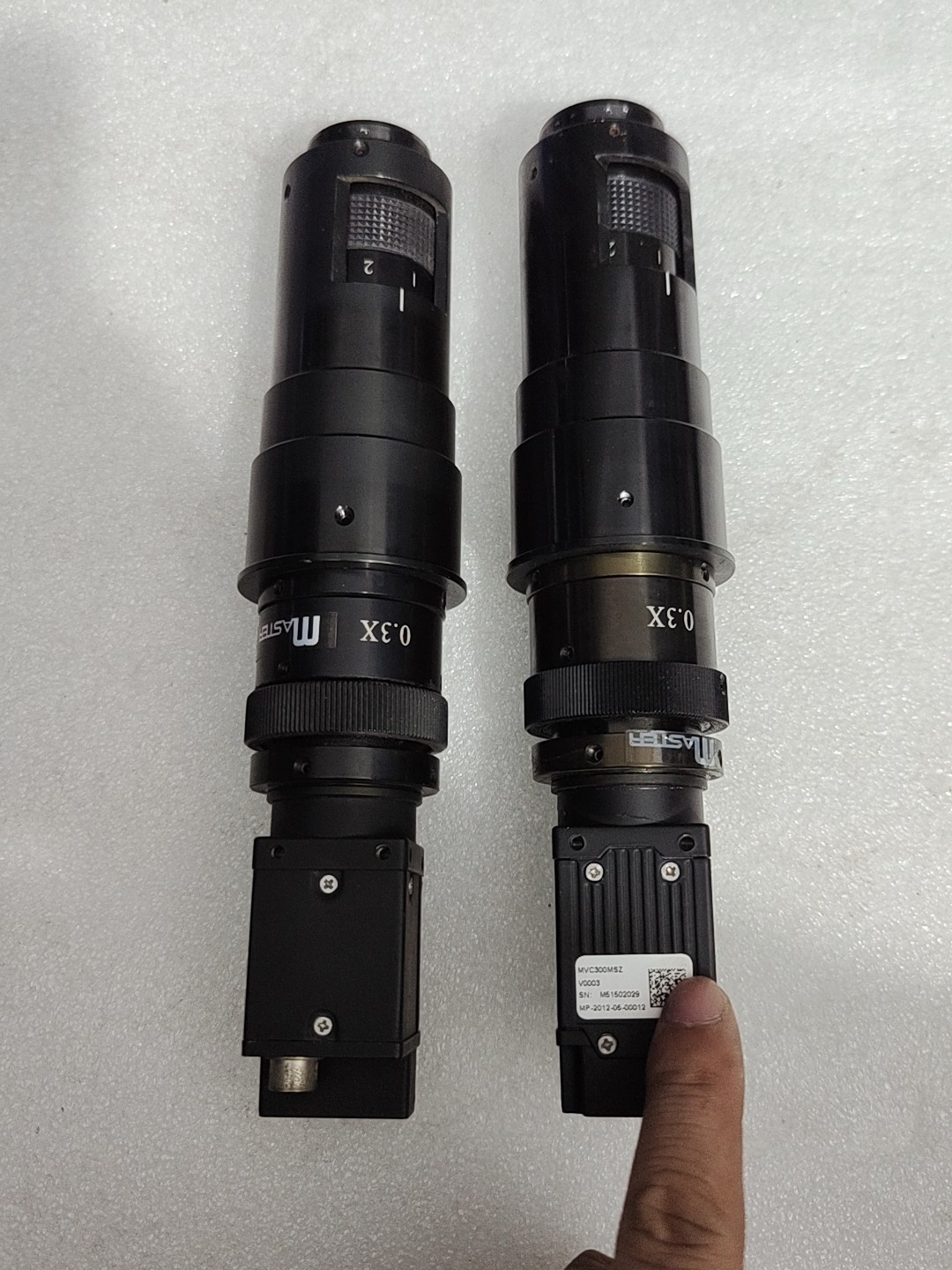 原装拆机微视工业相机型号MVC300MS2附带工业镜头长筒M