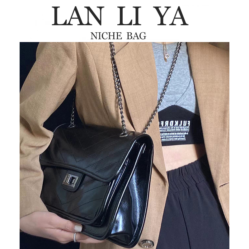 兰莉娅BAG2024新款潮今年流行包包流浪包单肩腋下包链条包高级感