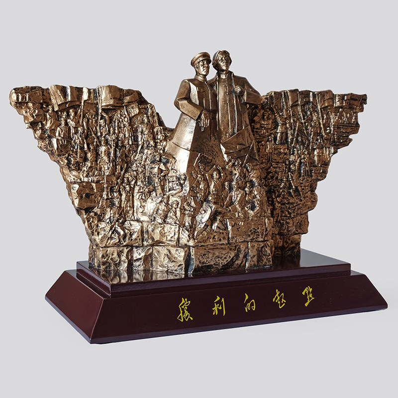 胜利的起点雕塑红色文创红军军人桌面摆件毛主像纪念品收藏品送礼