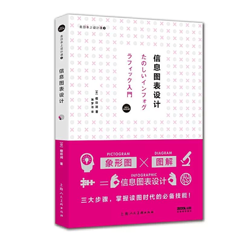 正版信息图标设计 去日本上设计课3 上海人民美术出版社 艺术设计视觉设计平面设计广告设计版式页面布局设计入门参考书