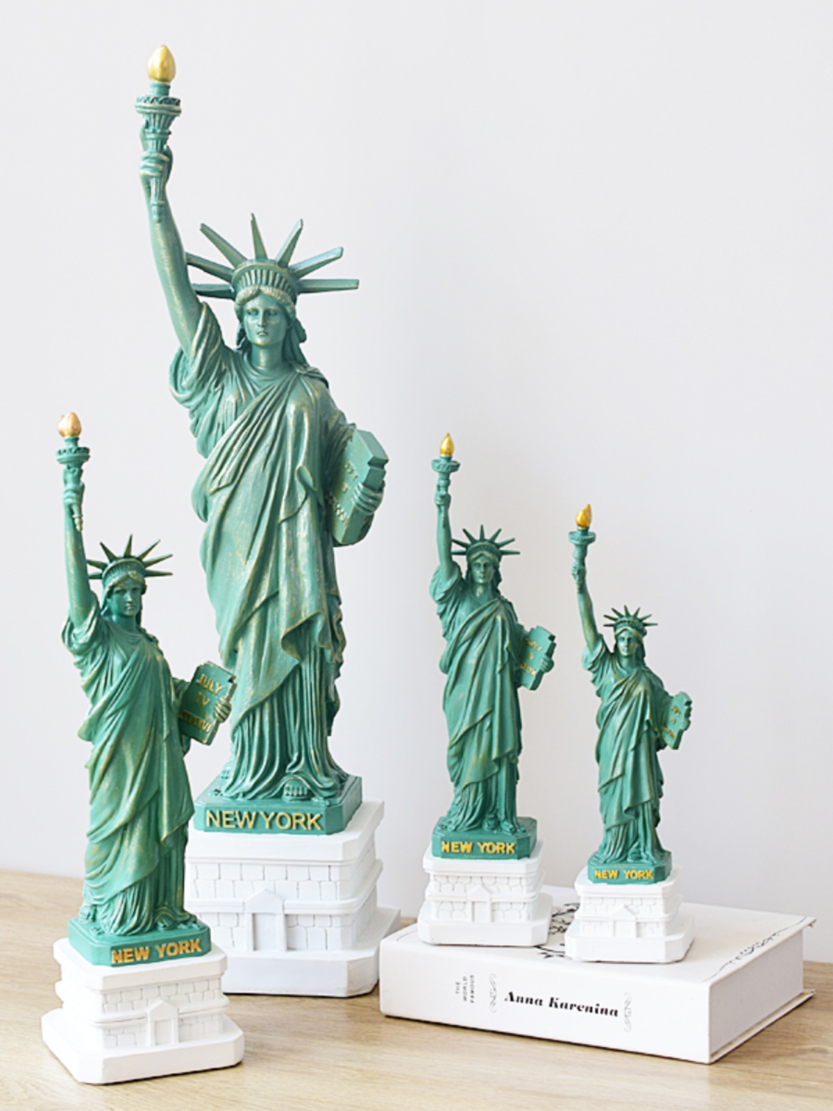 美国纽约自由女神雕像树脂雕塑大尺寸摆件书桌装饰品旅游纪念品