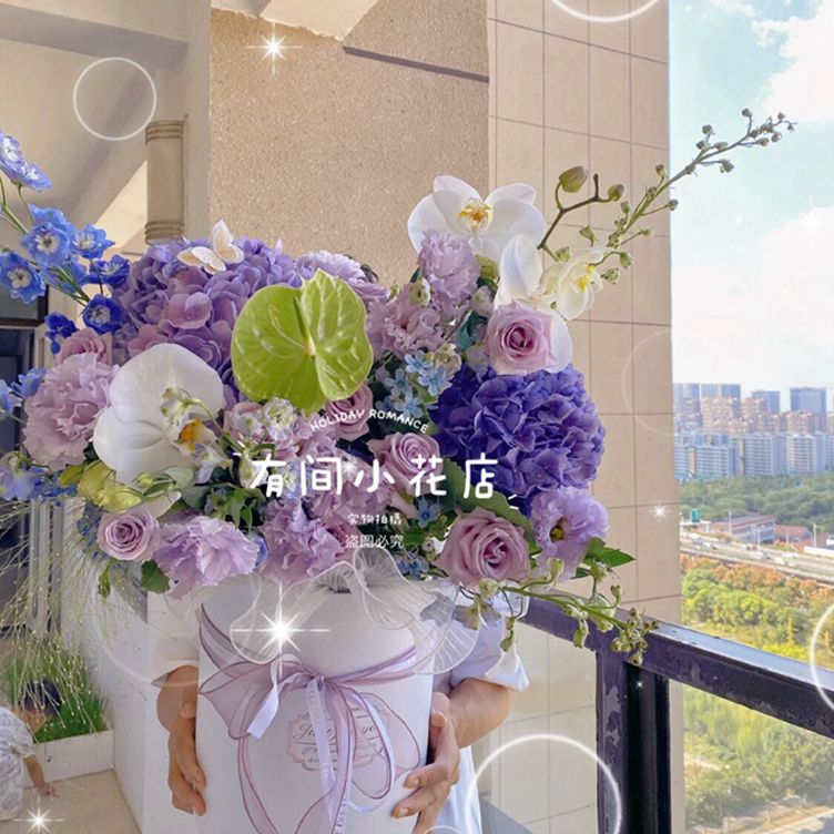 520广州深圳同城速递配送花鲜花抱抱桶芍药玫瑰老婆女友生日订花