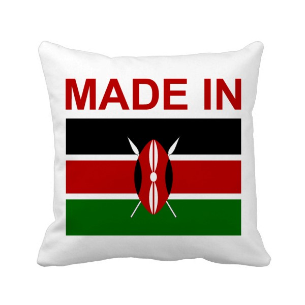 肯尼亚国旗国家制造方形抱枕靠枕沙发靠垫双面含芯礼物