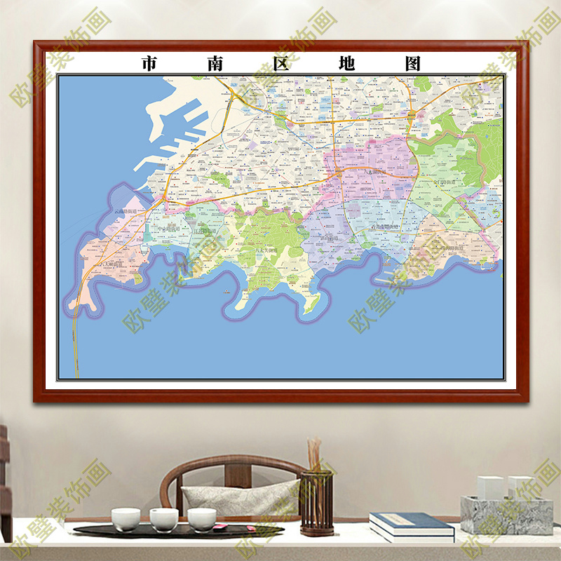 青岛市市南区行政地图