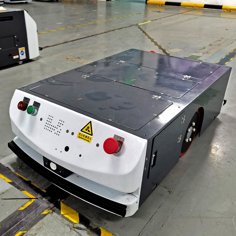 智能车间仓储物流搬运磁条导航承载背负式agv小车自动充电机器人