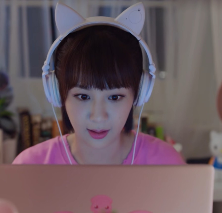 头戴式猫耳朵耳机韩版可爱杨紫蓝牙耳麦无线创意动漫女主手机通用