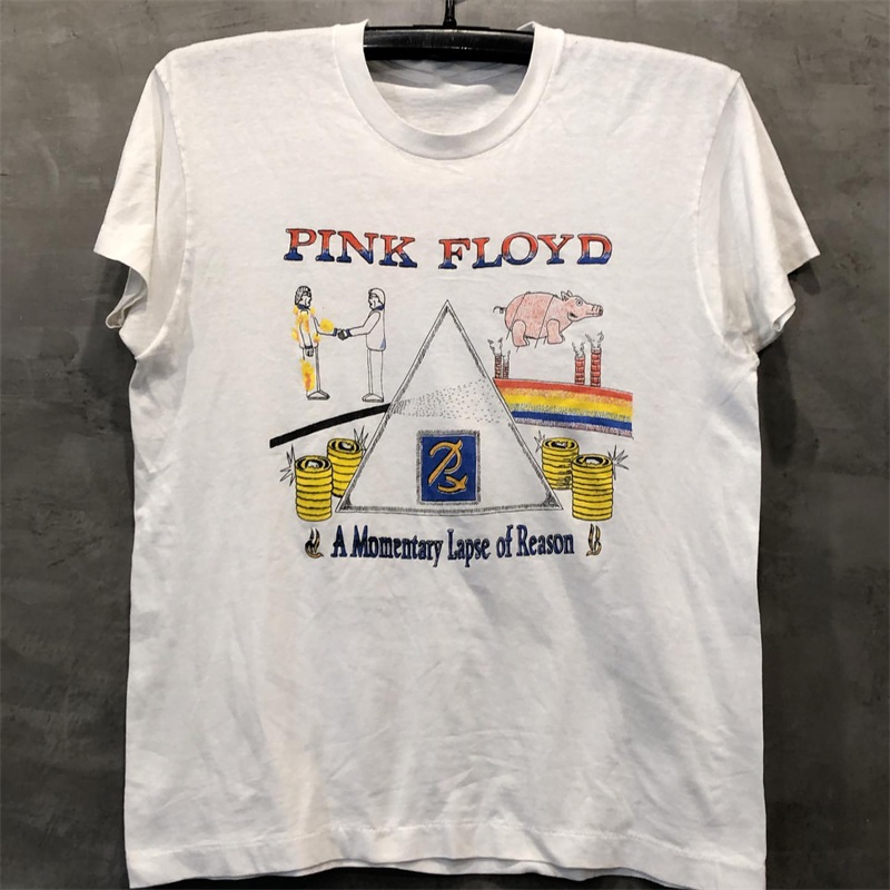 Pink Floyd平克弗洛伊德摇滚乐队迷墙vintage古着飞猪潮牌短袖T恤