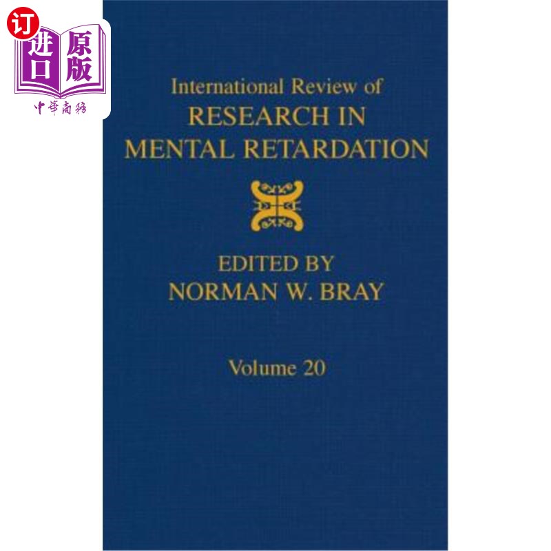 海外直订医药图书International Review of Research in Mental Retardation: Volume 20 国际智力低下研究综述，20