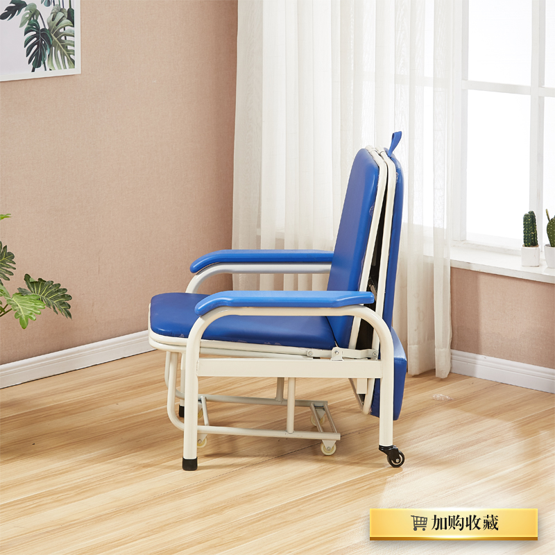 免组装加厚加固病房用陪护椅护理床陪护床多功能午休折叠床折叠椅