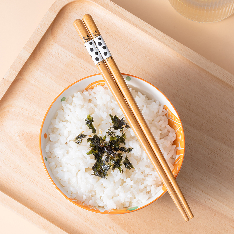 儿童实木筷子分餐可爱创意不发霉鸡翅木榉木黄檀木筷子颜值高品质