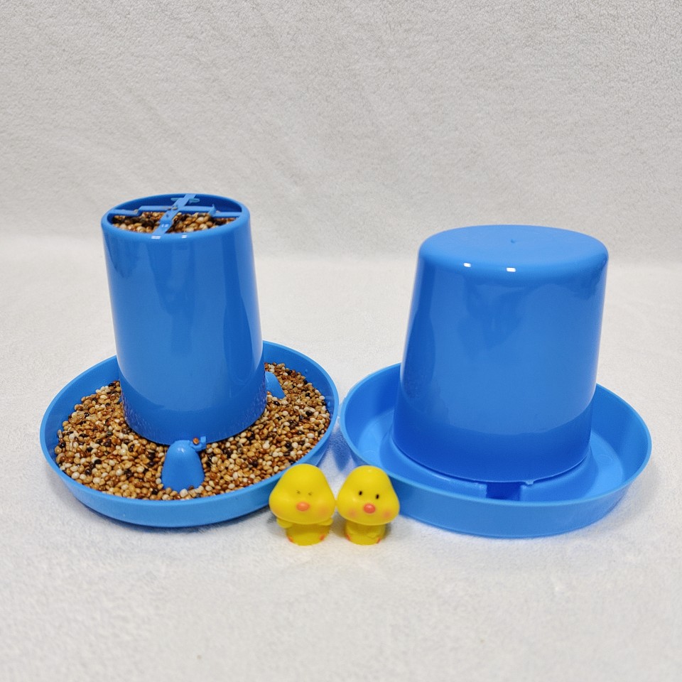 OLDK芦丁鸡喂食器喂水器鸟用饮水器鹌鹑小鸡崽水槽食槽下自动饮水