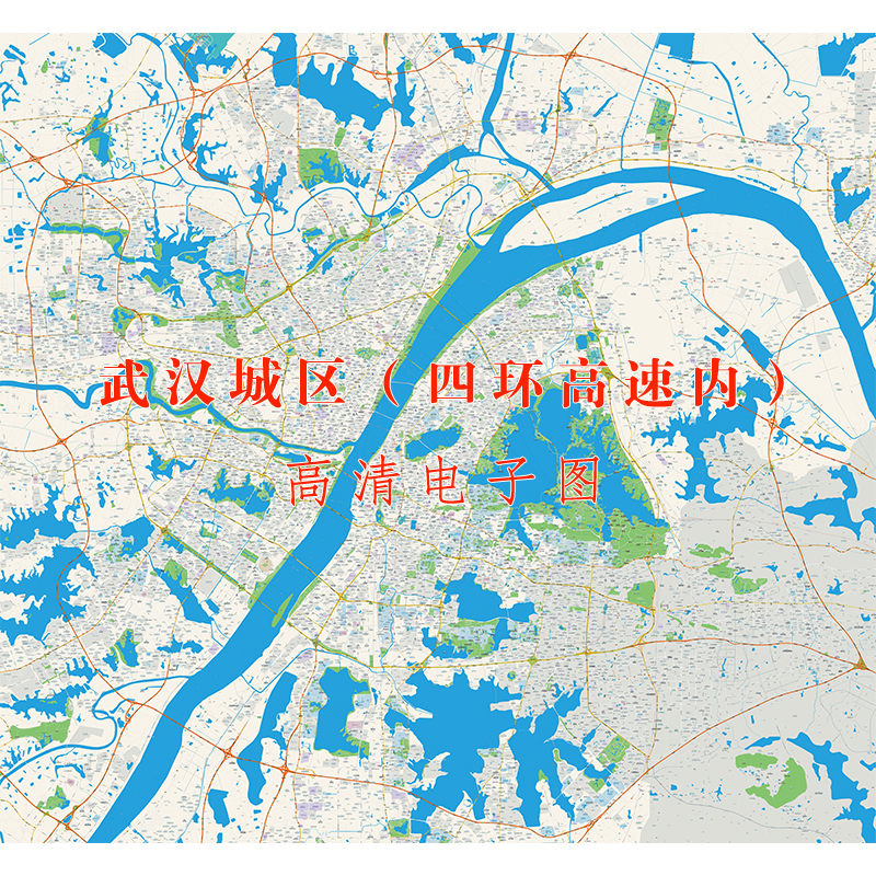 武汉地图 洪山区