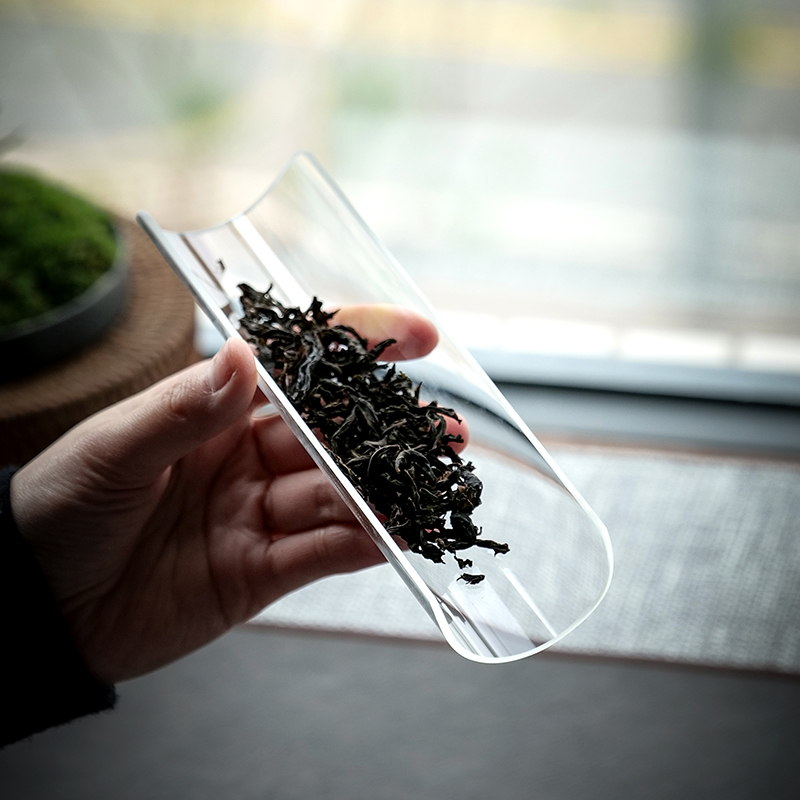高硼硅玻璃茶道配件套装组日式茶则茶拔功夫茶具零配透明感赏茶器
