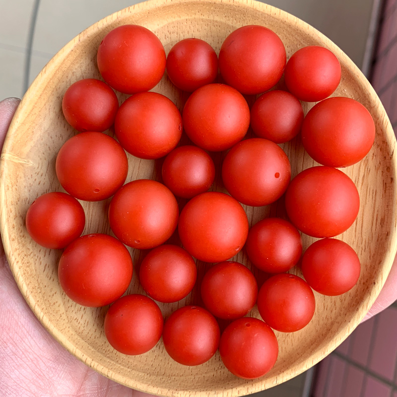 南红柿子红散珠 保山