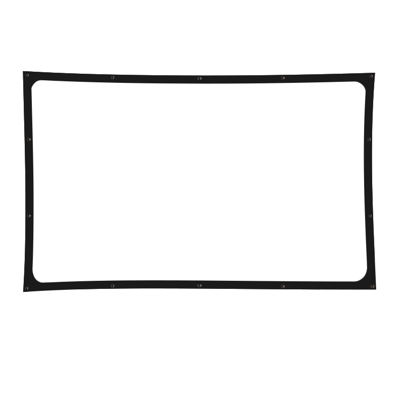 松果树圆角7厘米黑边老式电影幕布便携户外流动影子皮影戏投影幕