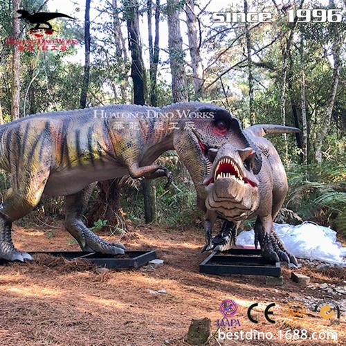仿真恐龙模型景区公园游乐园景观互动电动异齿兽国外节目展出.