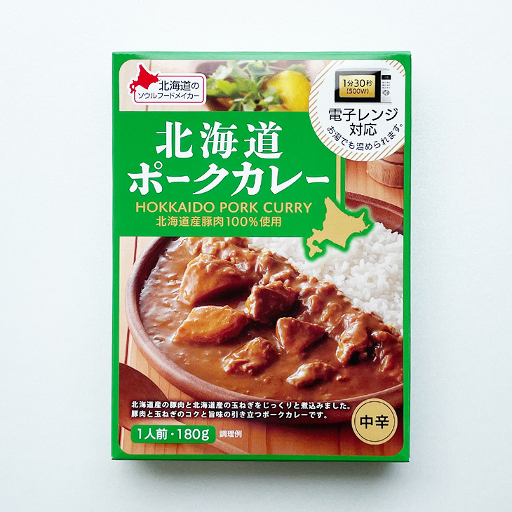 日本直邮北海道土产Bell Foods中辣洋葱猪肉汤咖喱酱180g*6盒