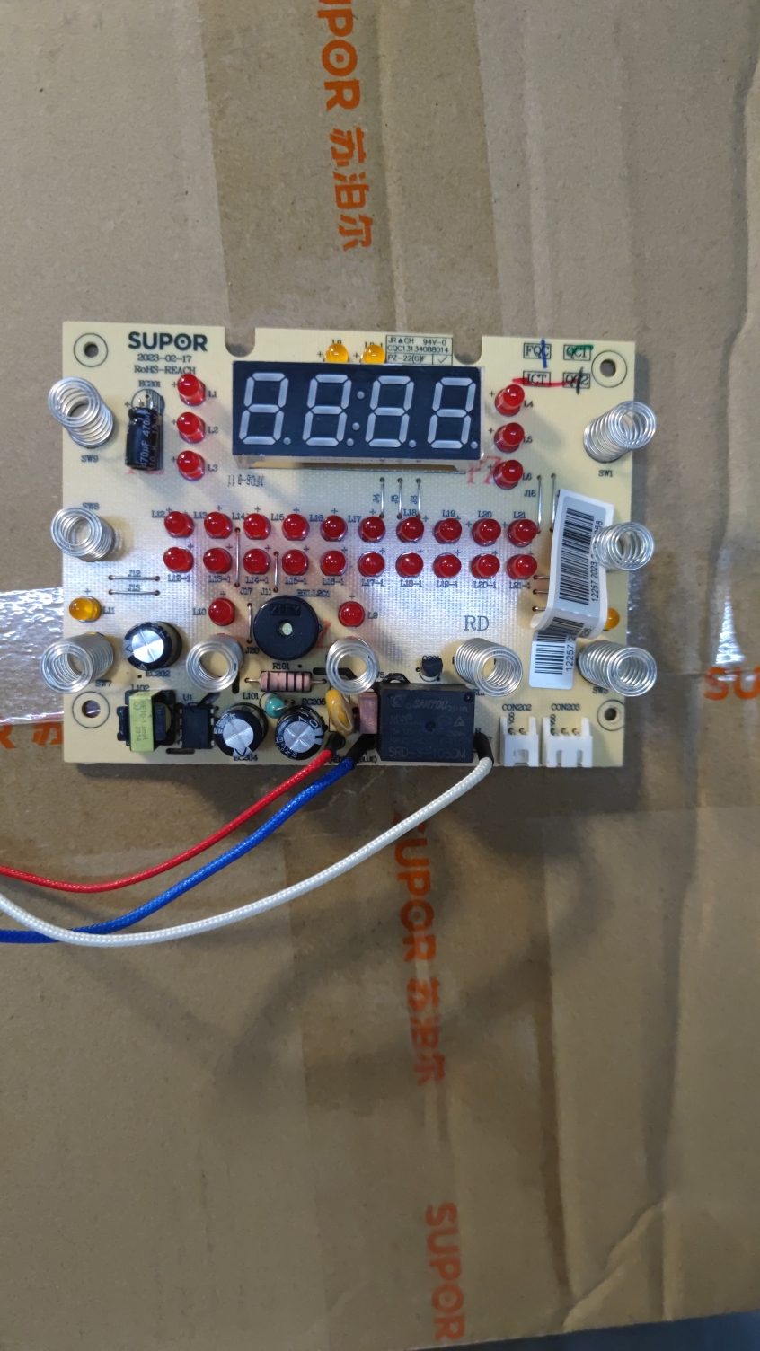 苏泊尔电压力锅SY-30FC8058Q电路板，控器板线路板
