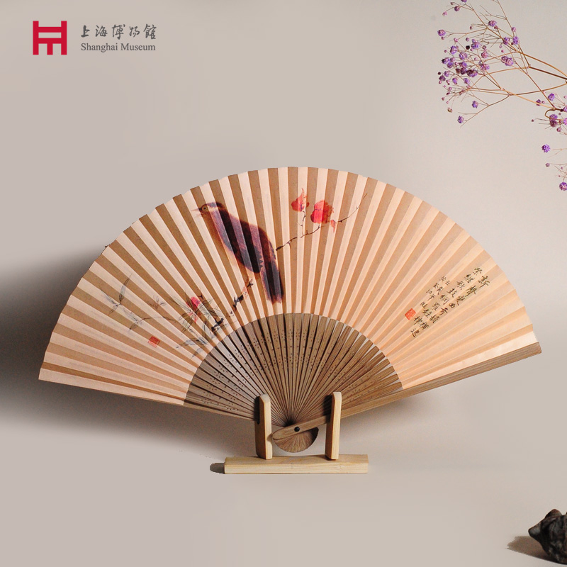 上海博物馆古风折扇扇子中国风汉服创意随身女扇生日礼物纪念品
