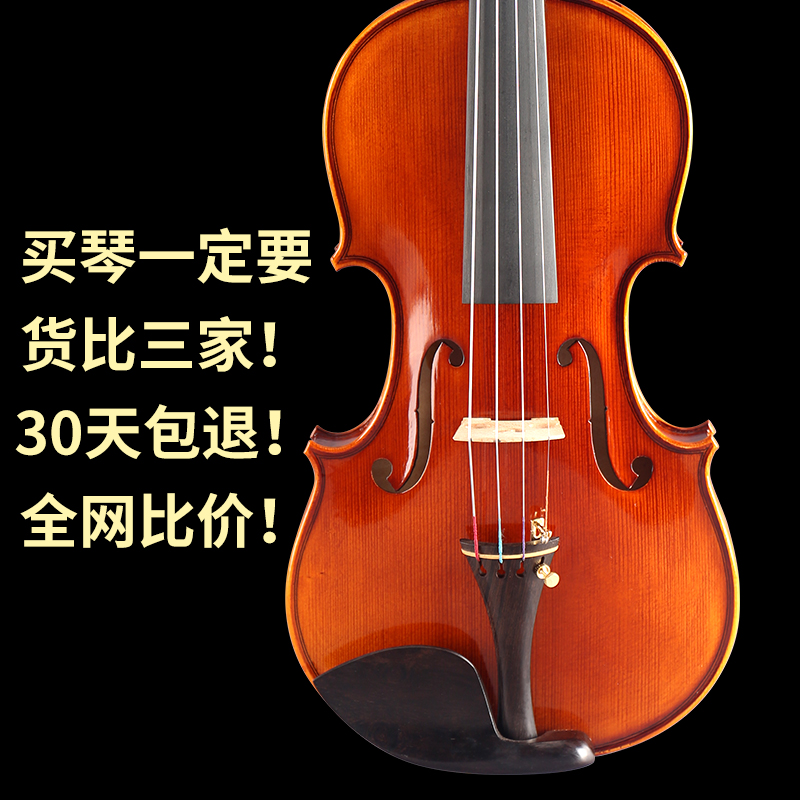 梵阿玲V005欧料手工小提琴初学者入门考级儿童成人大学生专业演奏