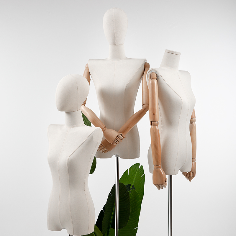 韩版平肩模特道具女半身展示架服装店锁骨橱窗陈列假人体模型道具