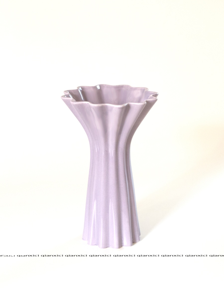 千喜瓷 水培花卉陶瓷花瓶23cm芍药百合花玫瑰洋牡丹鲜花居家现代