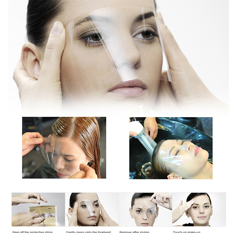 刘海贴美发用品大全一次性染发面罩透明剪头发挡板专用理发店工具