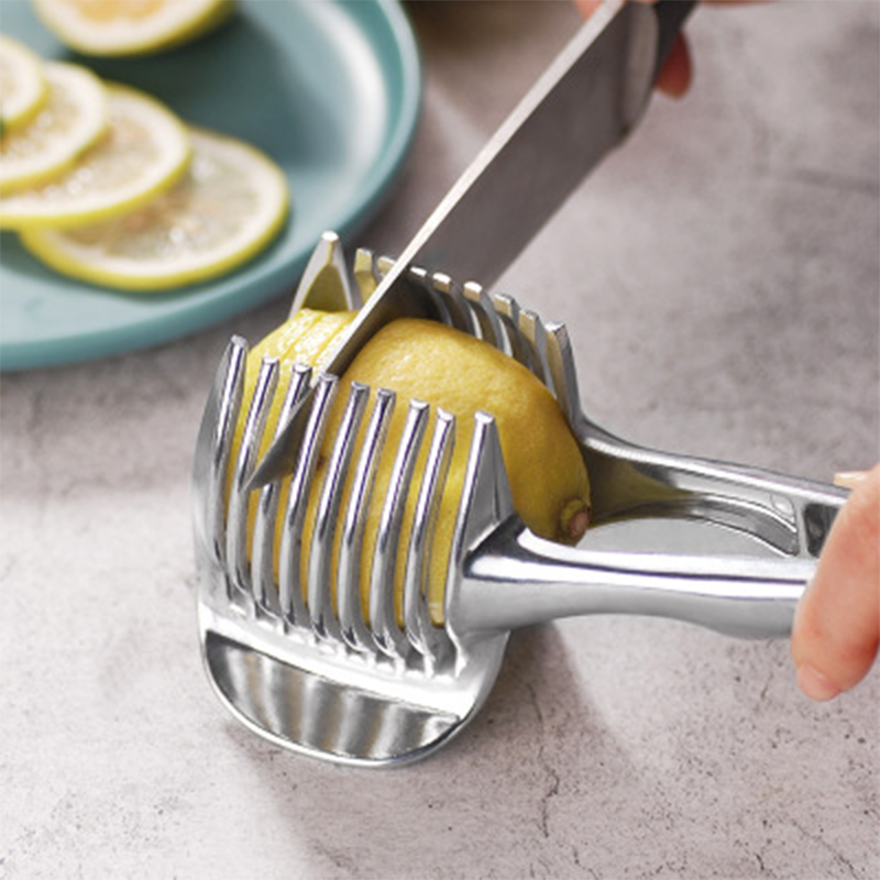 创意柠檬均分器多功能番茄切片夹鸡蛋土豆切片器水果拼盘小工具