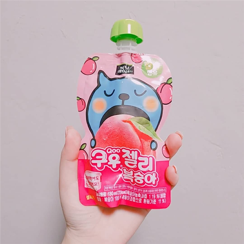 韩国进口 可口可乐酷儿桃子葡萄味吸吸果冻可吸饮料儿童休闲零食