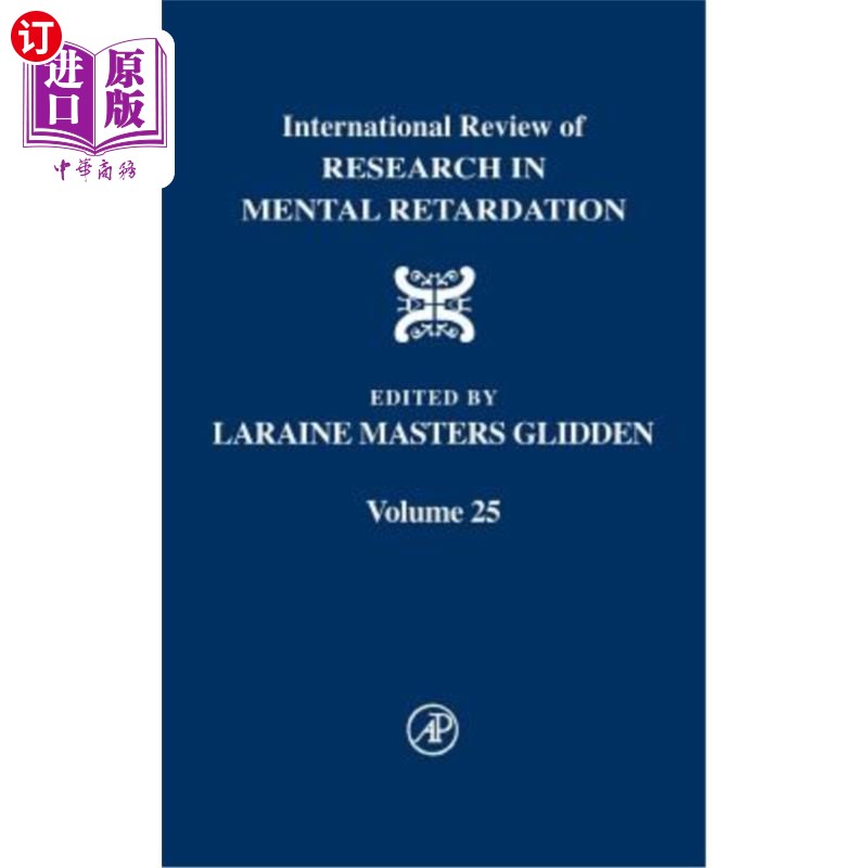 海外直订医药图书International Review of Research in Mental Retardation: Volume 25 《国际智力低下研究综述》，25