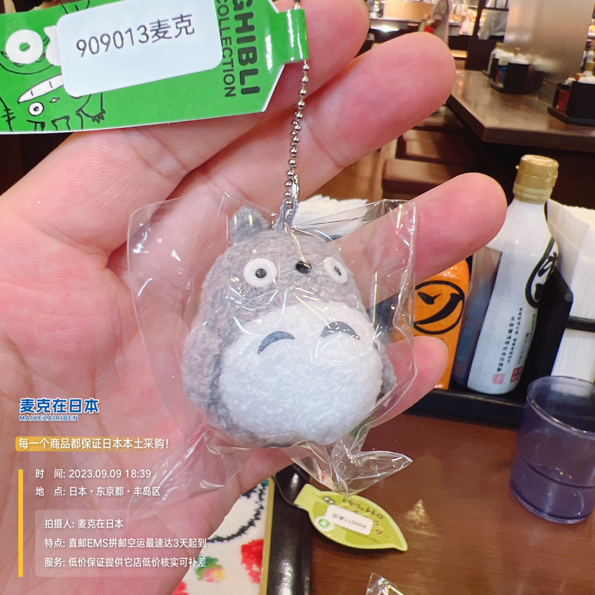 89现货日本代购宫崎骏毛绒玩具龙猫煤球挂件包挂件小龙猫