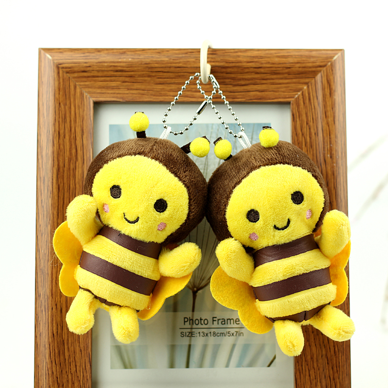 可爱黄色小蜜蜂毛绒挂件小朋友小朋友节日礼物小公仔毛绒玩具挂件