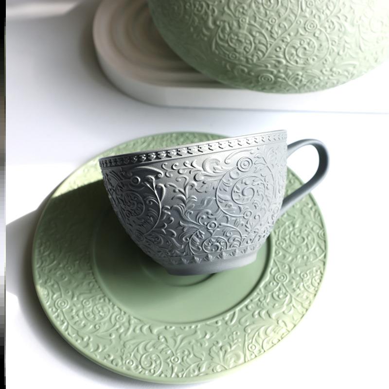 中古陶瓷拿铁咖啡杯复古风咖啡杯碟英式下午茶具餐具红茶杯子糖罐