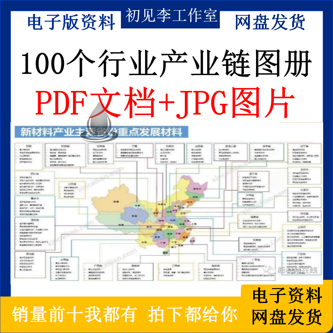 100个行业产业链图册新材料全景供应链上中下游详情研究报告pdf版