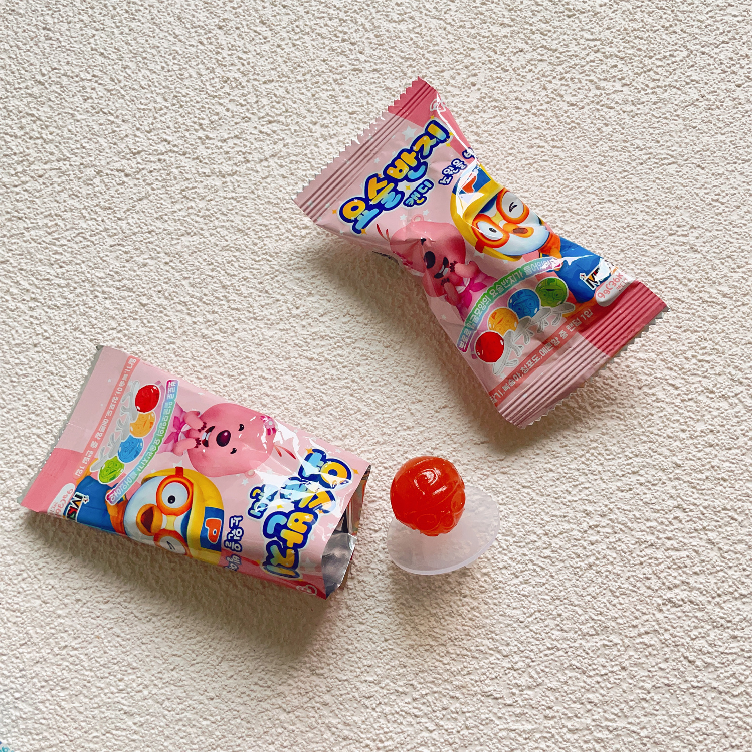 宝露露戒指糖啵乐乐 戒指形状糖果水蜜桃味儿童食玩 韩国进口零食