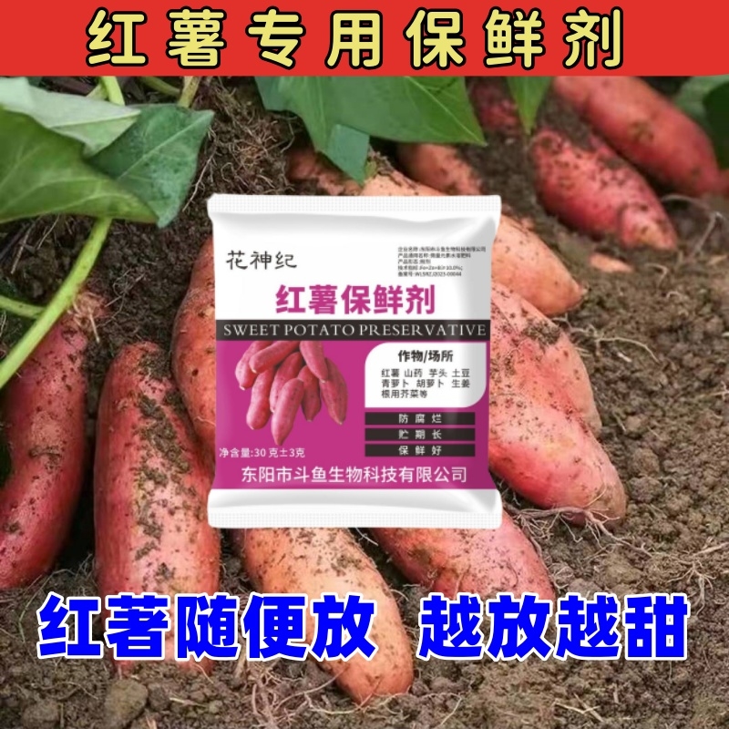 地瓜红薯紫薯防腐烂黑斑病保鲜剂抗病多菌灵预防发芽延长储存时