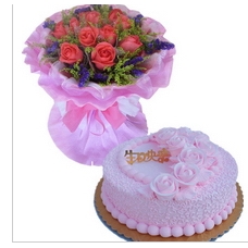 常州武进区雪堰镇武进经济开发区母亲节鲜花店配送生日蛋糕玫瑰
