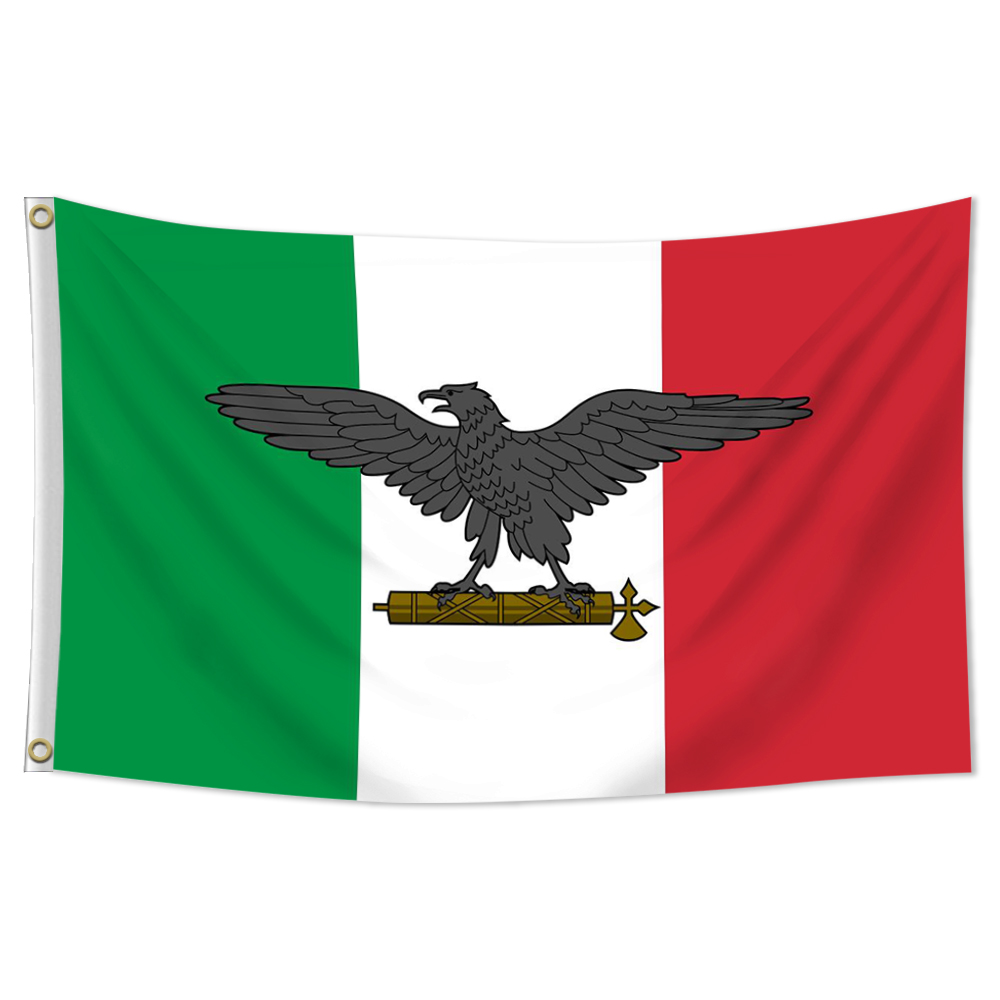 意大利社会共和国 欧洲史 历史旗 挂旗 文创礼品/收藏 尺寸可定制