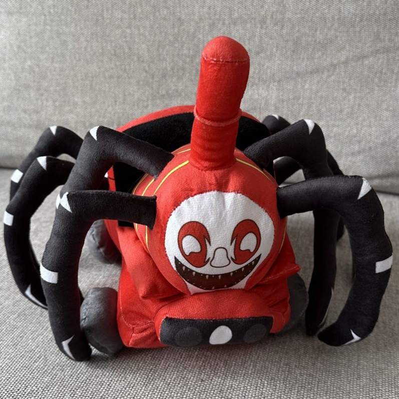 跨境查尔斯小火车毛绒玩具公仔娃娃抱枕地狱蜘蛛玩偶模型儿童礼物