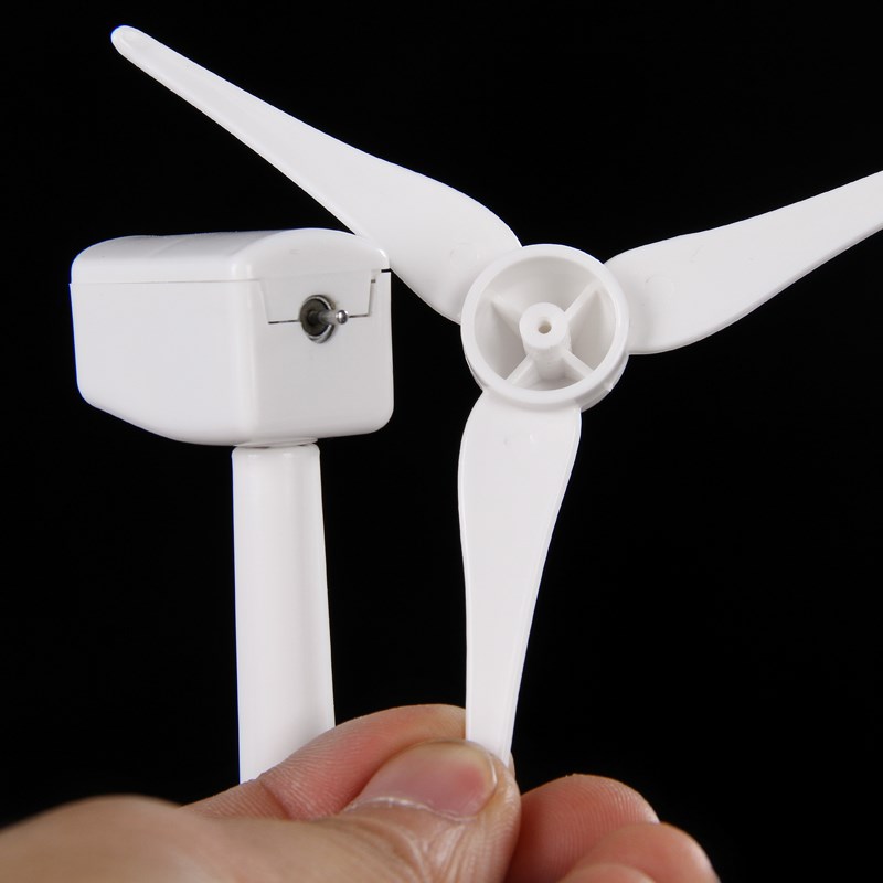 风力发电机模型风车摆件r玩具太阳能科学实验旋转教具兴趣启蒙创