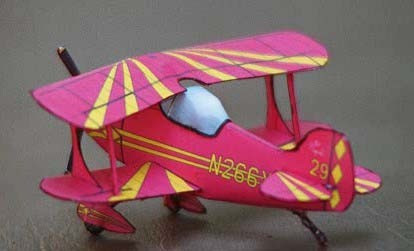 满68包邮手工3D纸模型DIY 红色N266Y型号飞机战斗机非成品