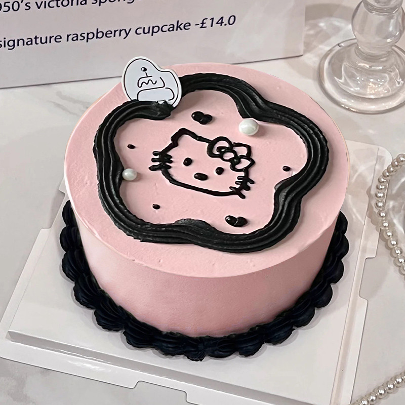 凯蒂猫生日蛋糕创意定制卡通hallokitty儿童满月全国同城配送女孩