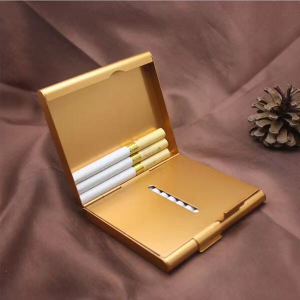 包邮铝合金二十支装个性超薄防压抗潮对开烟夹私人定制男女士烟盒