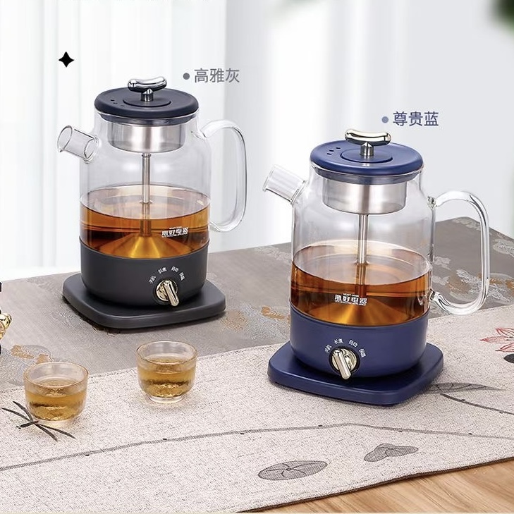 心好电器新品高硼硅加厚玻璃喷淋式自动煮茶器大容量 茶水分离1L