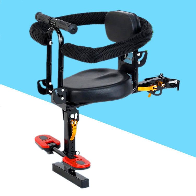 车前置儿童安g全座椅电动自行车粗管可折叠小孩坐椅小型宝宝椅
