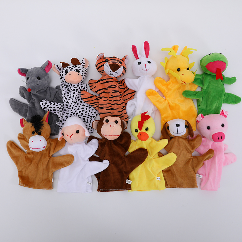 手偶玩具十二生肖动物手指玩偶套指偶手套婴儿布娃娃幼儿园阅读区
