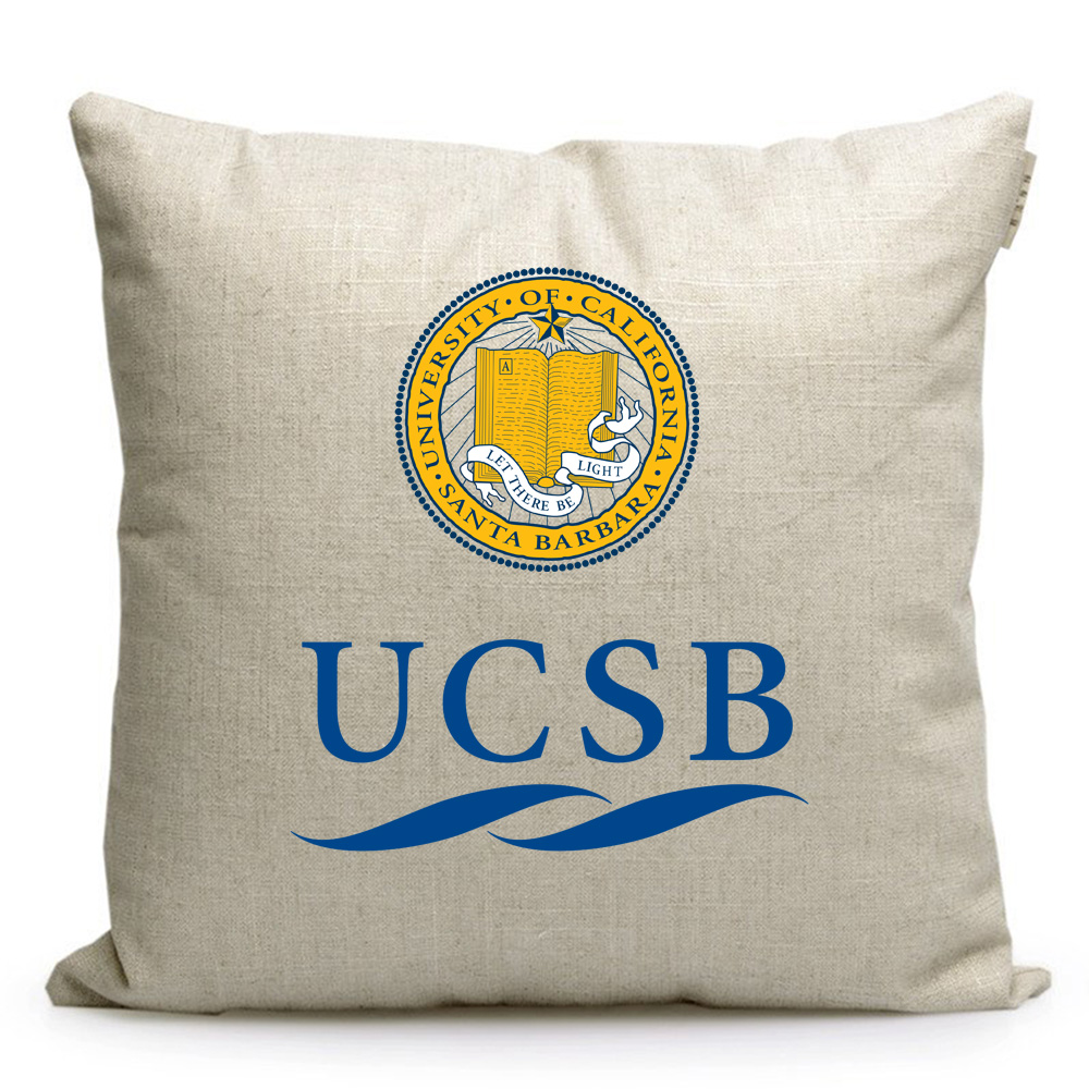 UCSB加州大学圣塔芭芭拉分校美国学校纪念品定制礼品靠垫抱枕