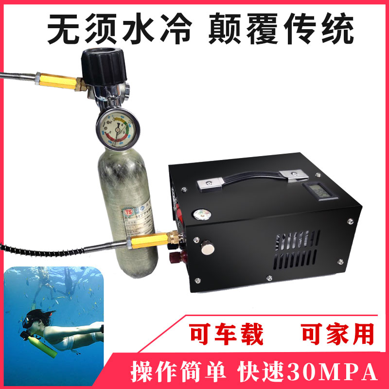 超高压充气泵30mpa二代车载电动高压打气机打气泵40mpa空气压缩汽